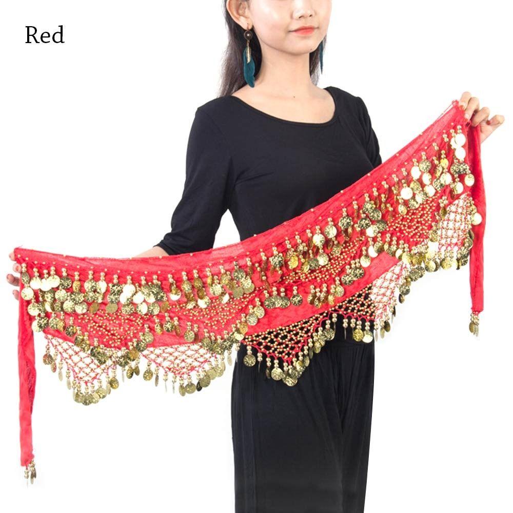 For Thailand/India/Arab Tassels Sequins Belly Dance Belt Waist Chain Hip Scarf Dancer Skirt