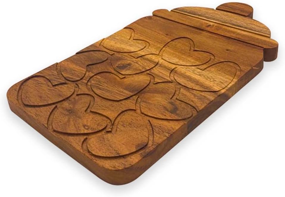 Valentine's Day Gifts Organic Acacia Kitchen Cutting Chopping Charcuterie Board Platter Butcher Block for Cheese and Vegetables Meat