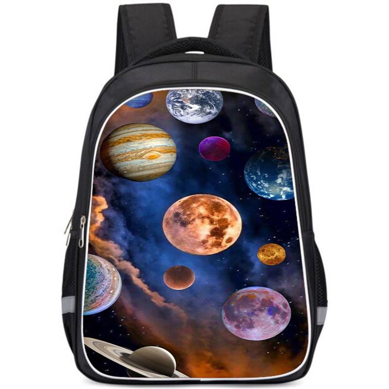 Large Capacity Lightweight 3d Backpack For Kids Oxford Cloth Unisex School Bag