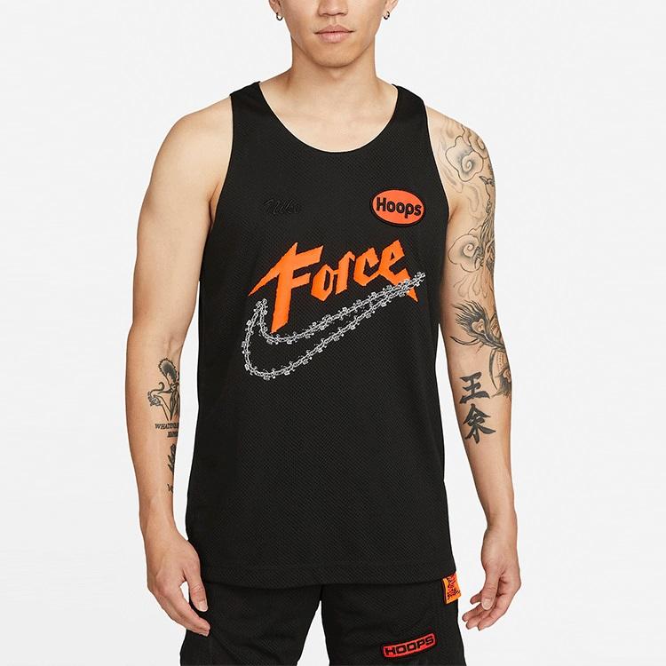 Nike Creative Print Running Basketball Vest Men Tops Black DH6756-352