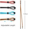 4Pcs Adjustable Sunglass Neck Strap Eyeglass Glasses Cord String Lanyard Holder