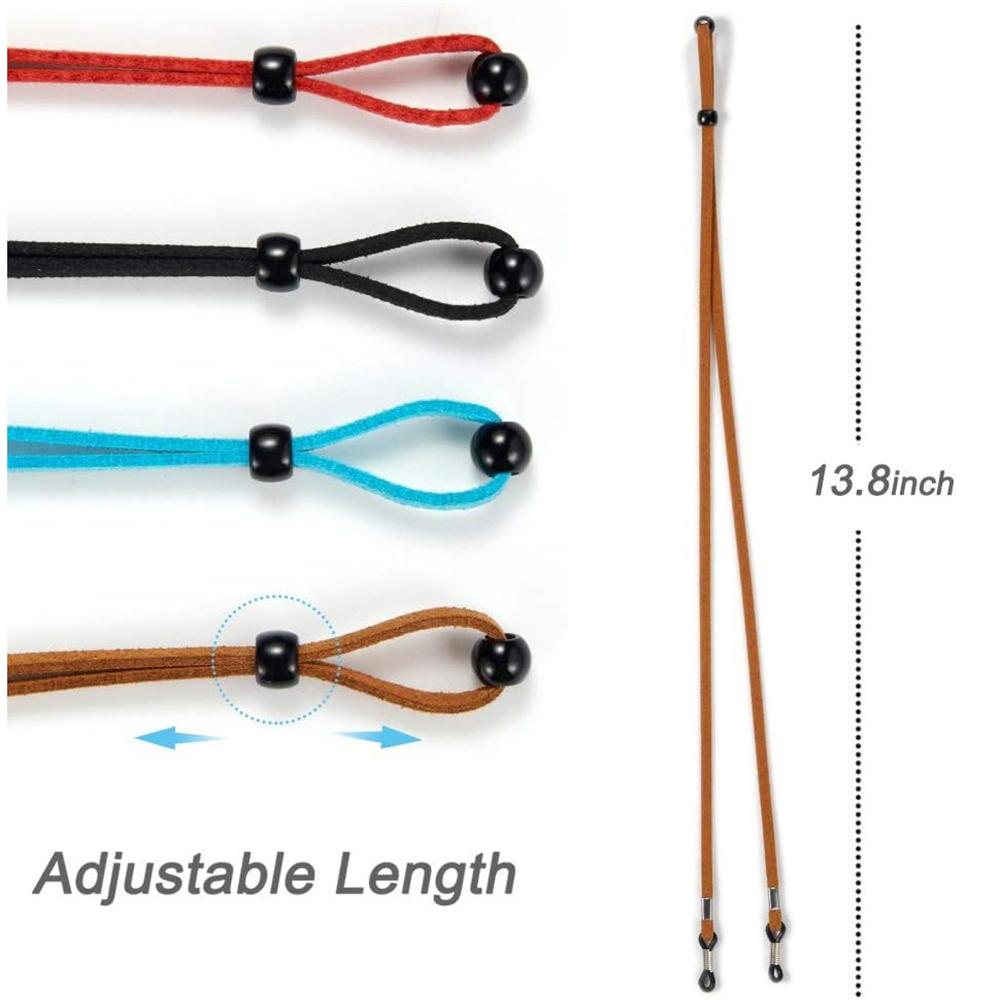 4Pcs Adjustable Sunglass Neck Strap Eyeglass Glasses Cord String Lanyard Holder
