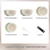 Zhishi Cream Aesthetic Ceramic Dinnerware Set - 19 Pcs for 4 People