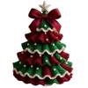 DIY Crochet Christmas Tree Kit W/ Crochet Hooks Needles Christmas Craft Kit Xmas Tree Crochet Kit for Friends and Family