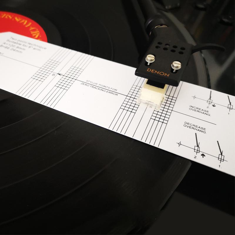 LP Vinyl Platespiller Pickup Nål Justeringsmal Vinkelkalibreringsmåler Verktøy Platespiller Justering Deteksjonslinjal Tilbehør