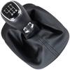 Skoda Octavia I 1996- Gear Shift Knob, Black ABS, with Gaiter and Frame, 6-Speed