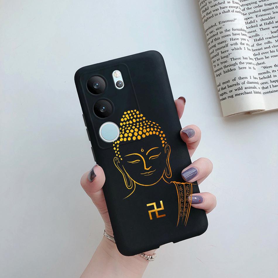 For Vivo V29 5G Global Version Phone Case Couple Cute Cartoon Flower Back Shell Etui For Vivo V29 V 29 V2250 Soft Silicone Cover
