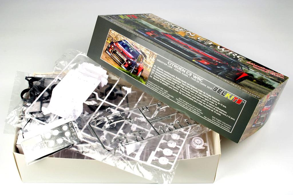 Platz Belkit Citroen C3 WRC 2018 Tour De Corse Plastic Model BEL017 1/24 (Tarmac Specification)
