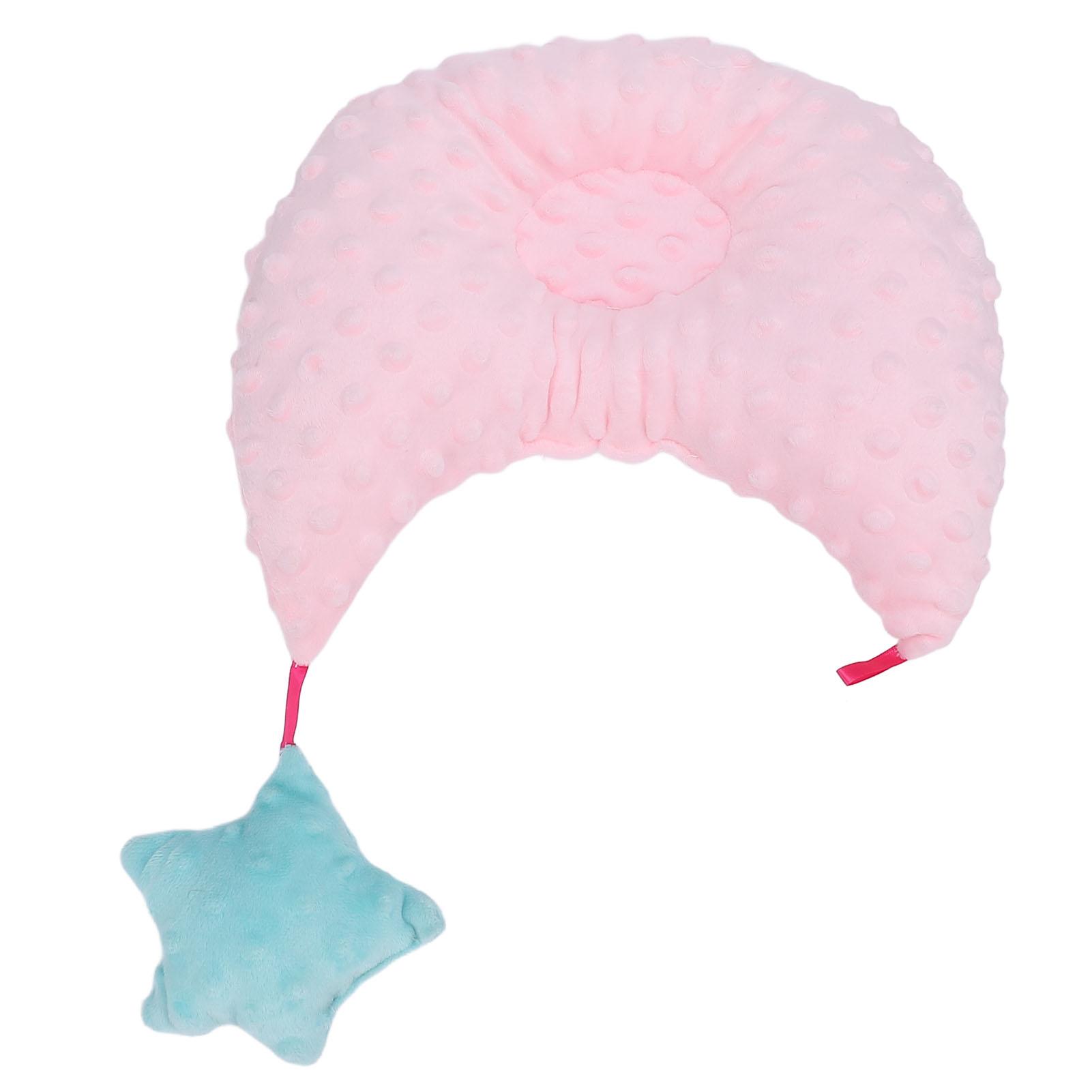 

Подушка для поддержки головы младенца, мягкая, с узором в виде бобов, многоцелевая, дышащая, в форме буквы U, детская подушка Pink