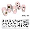 Japanese Nail Art Printing Template, Marble Christmas Snowflake Nail Art Printing Steel Plate