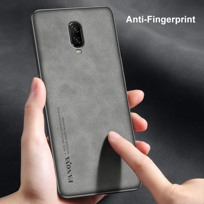 For OnePlus 6T Case Luxury PU Leather Phone Case For One Plus 6T OnePlus6T Back Cover Matte Silicone Shockproof Full Protection