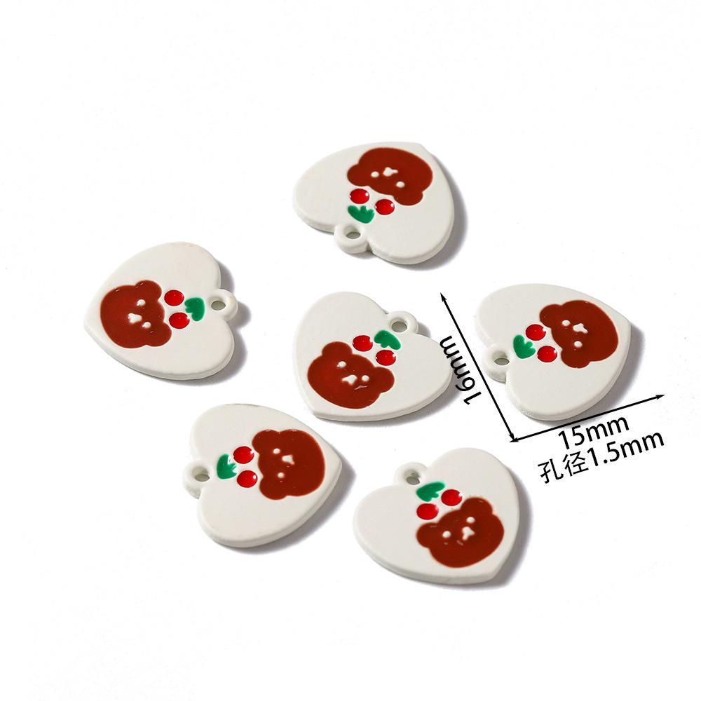 

Alloy Drip Oil Pendant: Heart, Bear, Flower & Rabbit - Handmade DIY Jewelry Accessories 5 pieces per pack