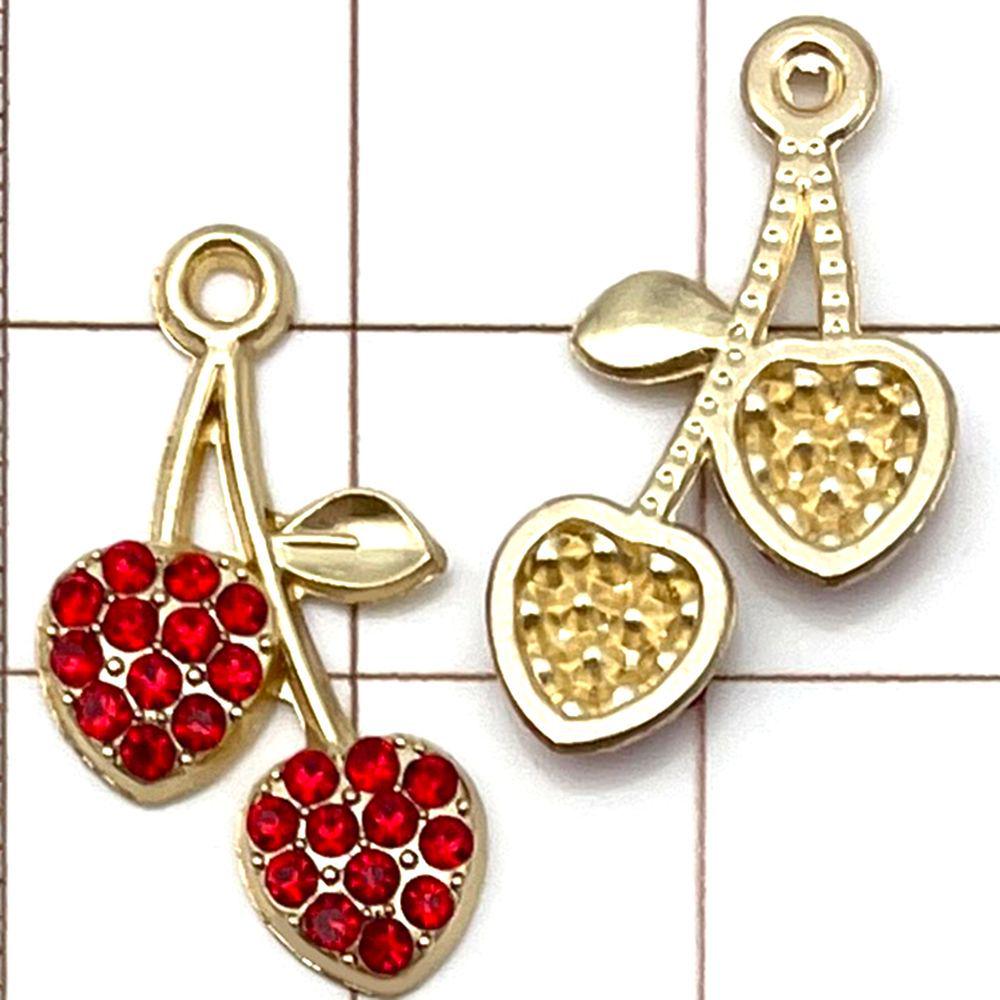 20-Piece Colorful Enamel Fruit Pendant Charms for DIY Bracelets: Strawberry, Cherry, Pineapple, and More