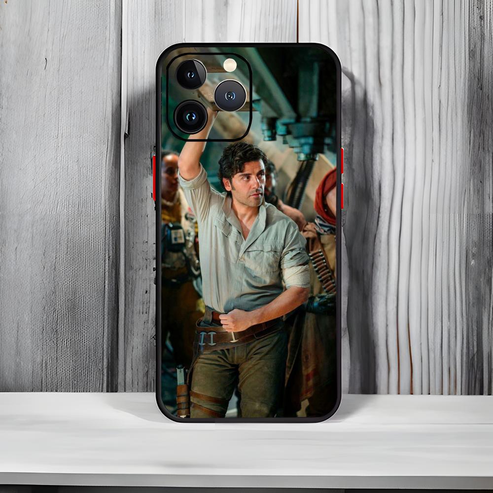 Hollywood Actor O-Oscar I-Isaac Phone Case Black Matte Thin Phone Case For iPhone17 16 15 14 13 ProMax