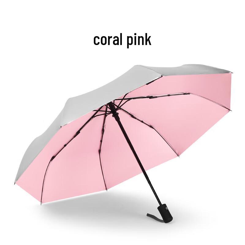XUQING Titanium Silver Automatic Folding Umbrella