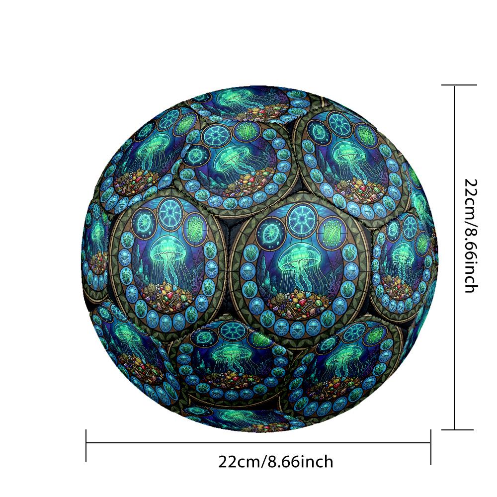Oceanic Treasures Round Football Size 5 Adult Ball Suitable for Training Matches and Outdoor Team.