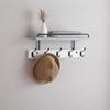 Entryway Shelf with Hooks Compact Wall-Mounted Coat Rack for Hallway