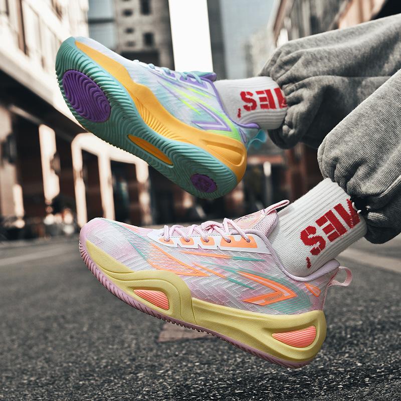 

Весенние новые баскетбольные кроссовки дышащая сетка мужские сетчатые спортивные кроссовки женские кроссовки для бега 45