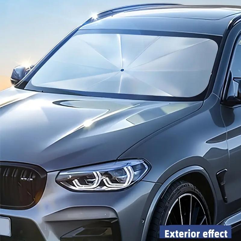 Automobile Windshield Sunshade-Foldable Automobile Umbrella Sunshade Anti-Ultraviolet Car Front Window (Heat Protection) WindshWindshield Sunshades 1