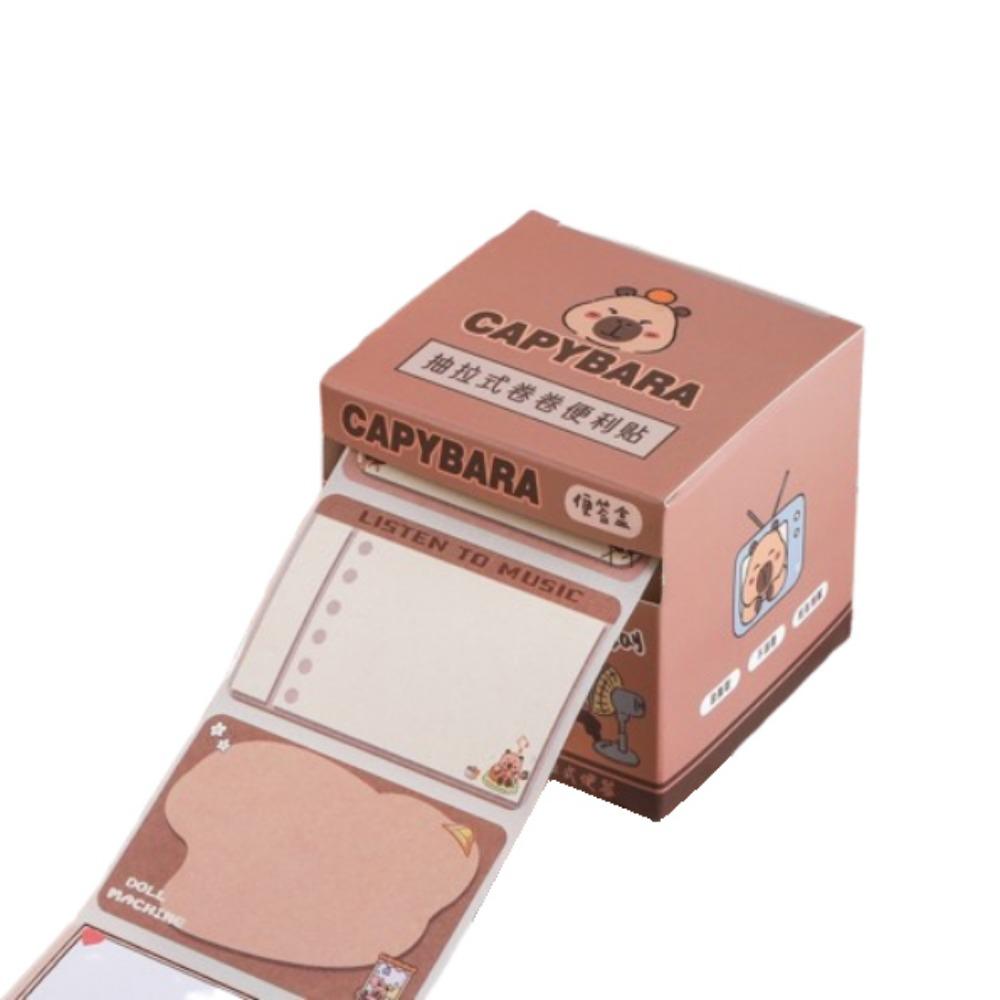 

Каваи Выдвижные Липкие Заметки Креативные Мультяшные Блокноты Капибара Блок для Заметок Офисное Украшение Style 4