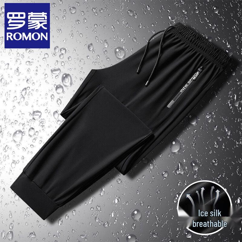 

Romon Men s Ice Silk Casual Quick-Dry Trousers XL