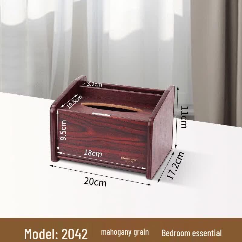 LIEI New Chinese Style Wooden Tissue Box