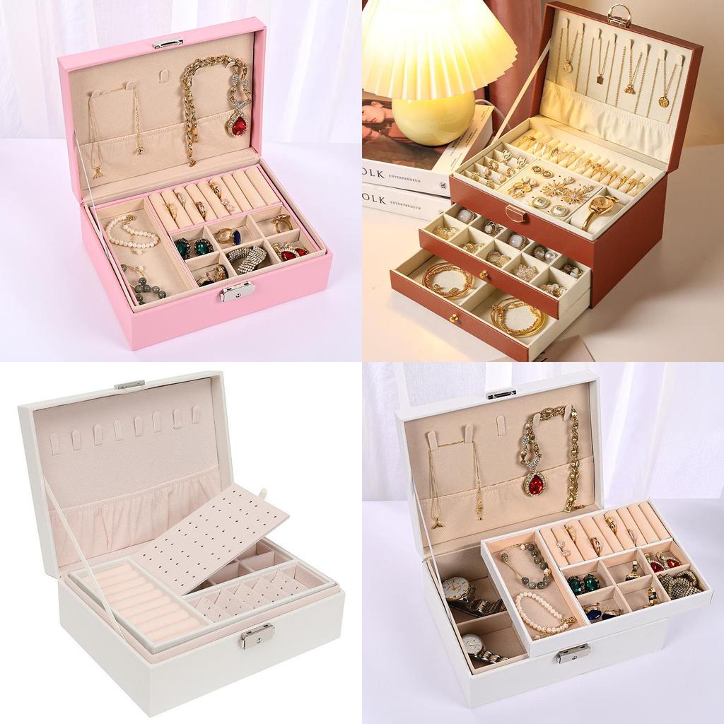 Vintage Jewelry Box High End Exquisite Storage For Necklaces And Earrings For Gift Giving