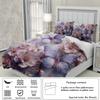 3pcs 3D Floral and Butterfly Pattern Bedding Set, 1 Duvet Cover+2 Pillowcases, Soft and Fashionable Home Decoration for Bedroom