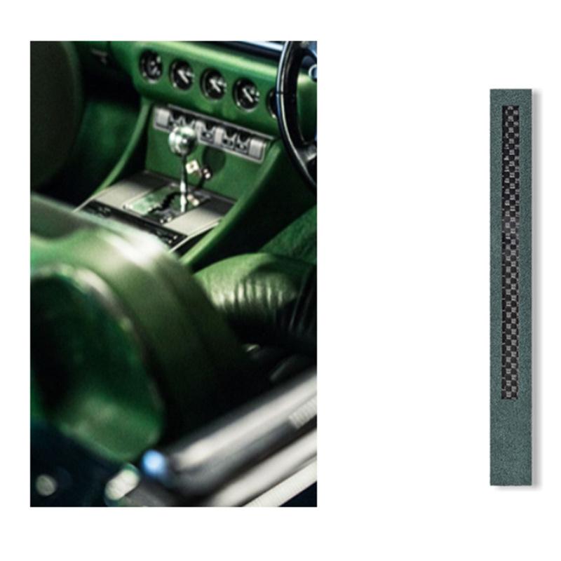 

Car Universal Steering Wheel Center Marker Sticker Made Of Alcantara Carbon Fiber Accessories зелений