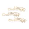 10PCS Party Supplies Hanging Ornaments Letter Carving Laser Cut Xmas Decoration Wooden Slice Merry Christmas Wood Pieces