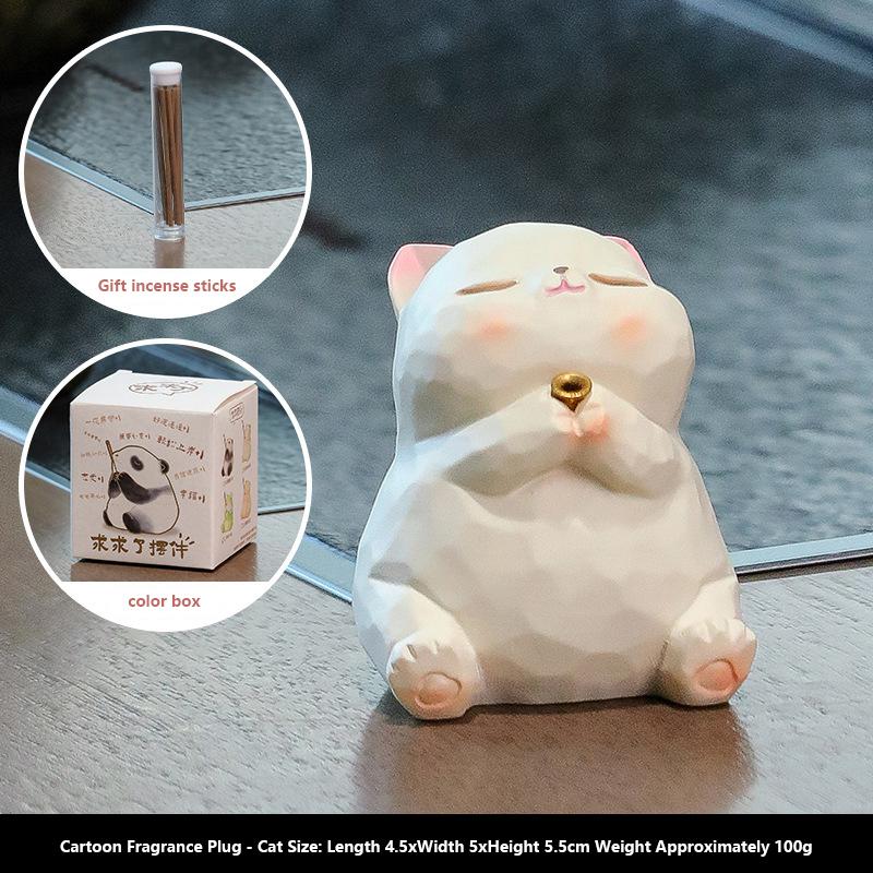 

1 шт. смоляные поделки лягушка медведь панда кошка дзен держатель благовоний милая палочка благовония курильница чайный столик украшение дома