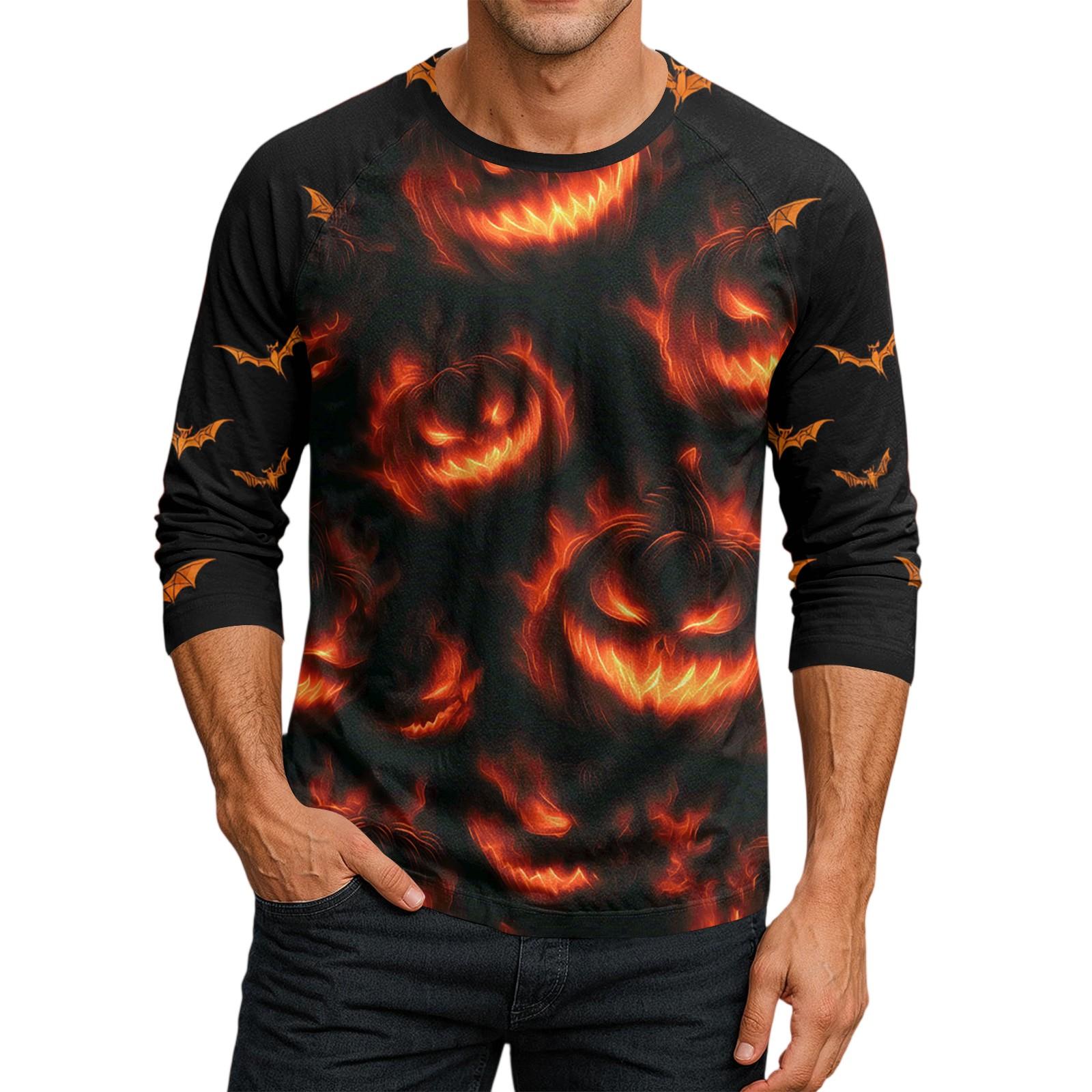 

Мужской топ-футболка с круглым вырезом и рукавами-плунжерами L красный