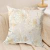 Federa Cuscino Fiore Dorato Morbido Tessuto Peluche Federe Cuscino Stampate DoubleSided per Tutte le Stagioni Arredamento Casa Moderno Regalo