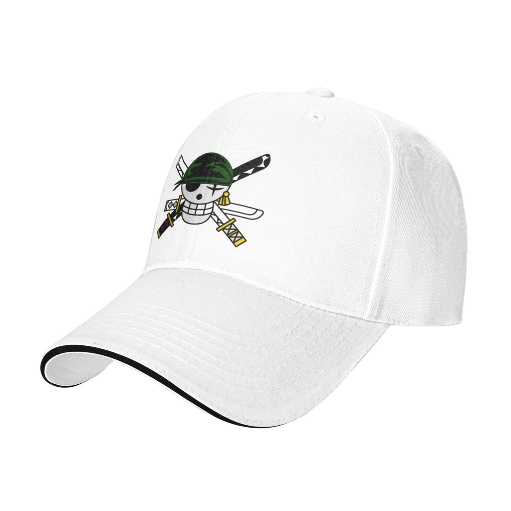 Roronoa Zoro One Piece Flag Baseball Cap Fashion Sandwich Hats for Men Women Adjustable Sun Hat Travel Gift