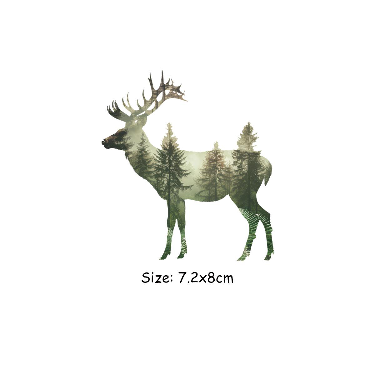 

Творческие животные с пейзажем Термоперевод Винил Лесные животные Parches Ropa Футболки Толстовки Сделай Сам Одежда Наклейки Пользовательские