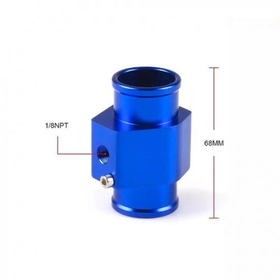 1X Water Temperature 32Mm Joint Pipe Sensor Gauge Radiator Hose Adapter-Blue New