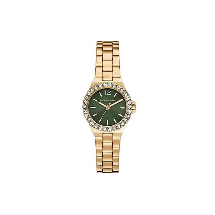 MICHAEL KORS Camille Collection Wrist Watch Quartz Movement Stainless Steel Strap Green Dial Women s Watch MK7395 Green