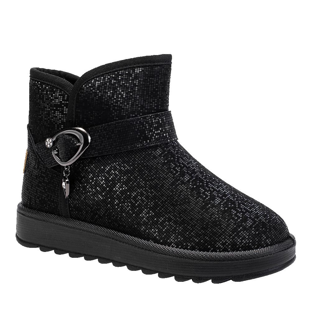 

2023 женские непромокаемые зимние ботинки, зимние женские теплые ботильоны с утолщенной меховой подкладкой и нескользящей подошвой 40 чёрный