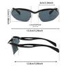 Y2k Semi-rimless Sunglasses Men  New in Fashion Casual Shades Women Trendy Luxury Brand Design Outdoor Sun Glasses