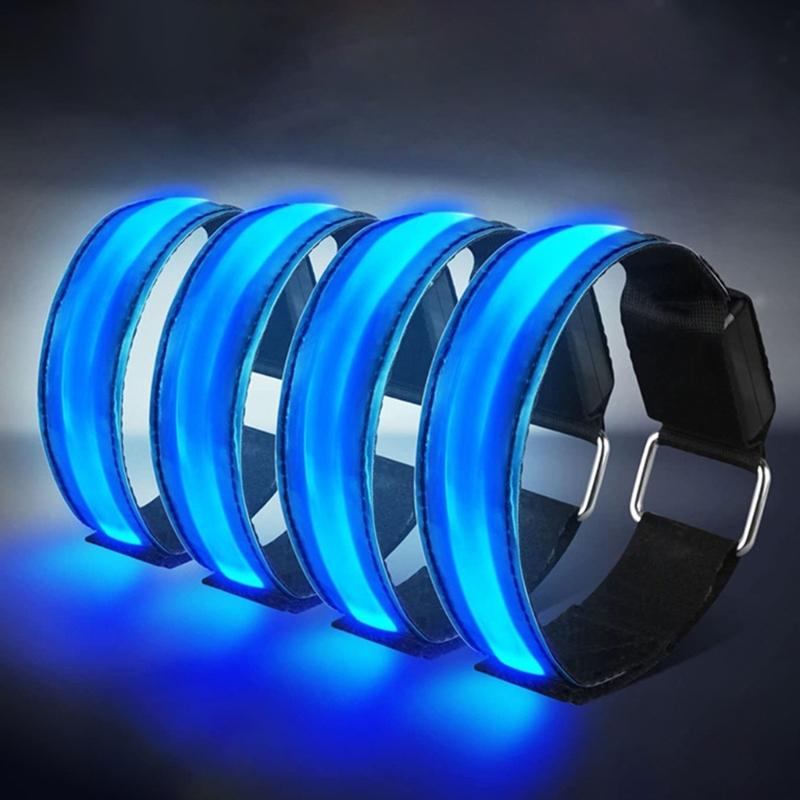LED Light Armband Wristband Glows Bracelets for Night Running, Walking, Cycling