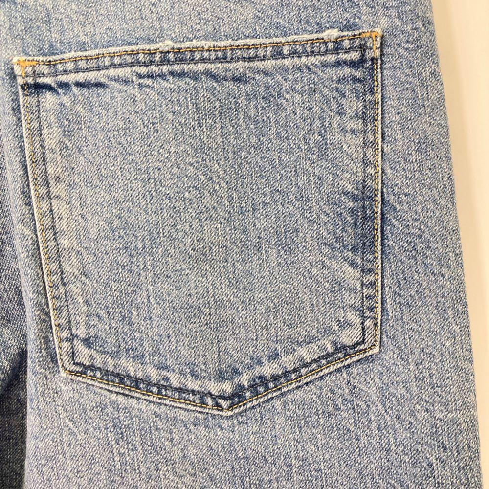 Upper Hights 188201502FLW FLOW Cobalt Cotton Zip Fly Wide Straight Denim Pants Bottoms 25 blueUsed