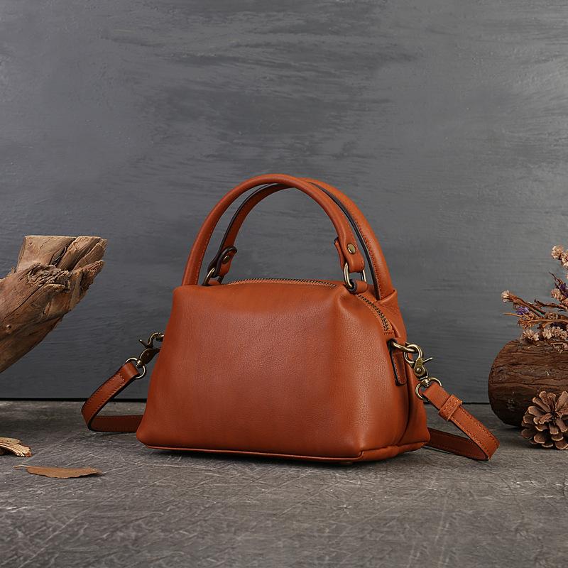 Nuova Borsa, Borsa da Donna, Borsa a Spalla in Pelle di Grande Capacità, Borsa a Tracolla Artistica di Alta Gamma in Stile Cinese