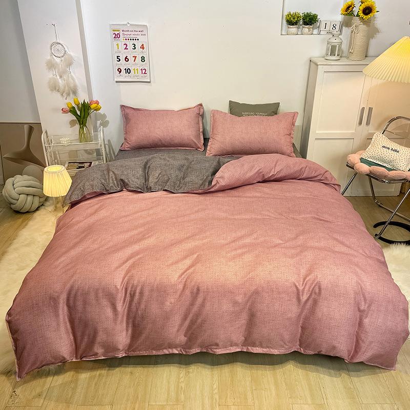 Home Textile Grinding Four-piece Set, Bed Sheet Quilt Cover, Single Dormitory Bedding Three-piece Set