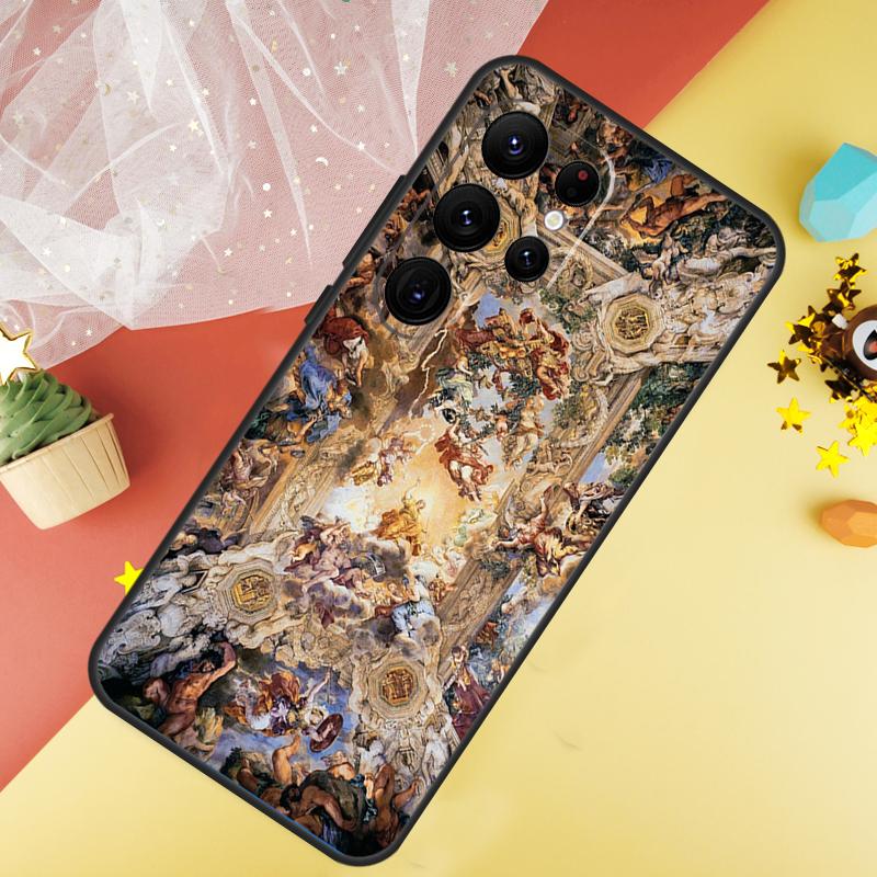 Michelangelo Art Case For Samsung Galaxy S24 Ultra S22 S20 S21 FE S8 S9 S10 Note 20 10 Plus S23 Ultra Cover