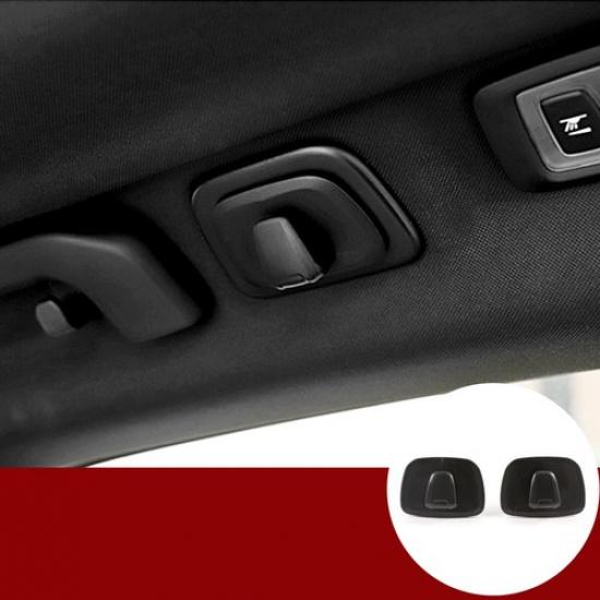 Black Inner Car Roof Hooks Cover Trim For Volvo V90 S90 XC40 XC60 XC90 2016-