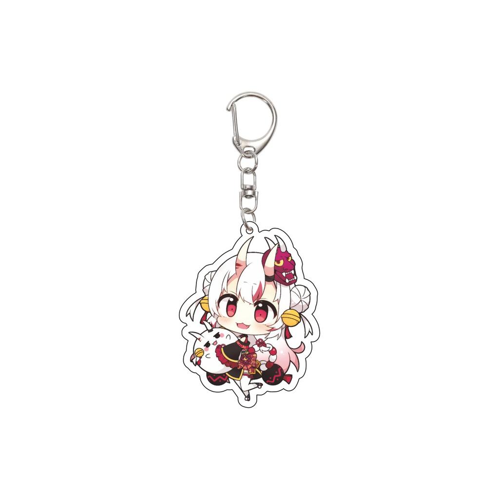 55MM Anime hololive Keychain Tokino Sora/Robocosan/Ōokami Mio/Shirogane Noel Key Chain Acrylic Model Plate Christmas Gifts