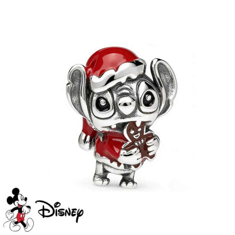 Disney Nuovo Stitch Scintillante Buzz Lightyear Ciondolo Winnie the Pooh Eeyore Perla Charm Adatta ai Braccialetti Originali Gioielli Fai da Te Regalo