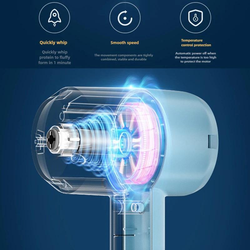 Wireless Electric Egg Beater Household Small Automatic Cake Beater Handheld Egg Beater, Baking