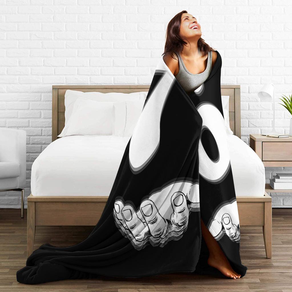 Funny Six Seven 6 7 Meme Gen Alpha Slang Blankets Office Flannel Throw Blanket For Bedroom Warm Soft Design Quality Bedspread