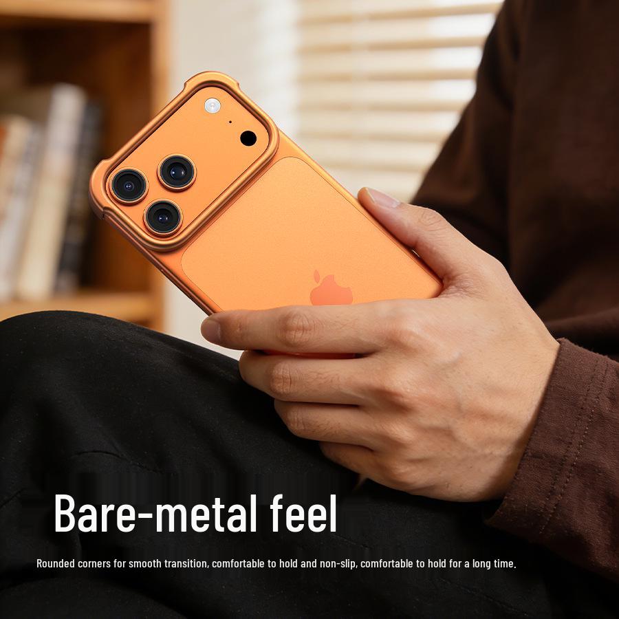 ARC PULSE Metal & Rubber Phone Case for iPhone 17 Air Pro Max - Borderless Protection